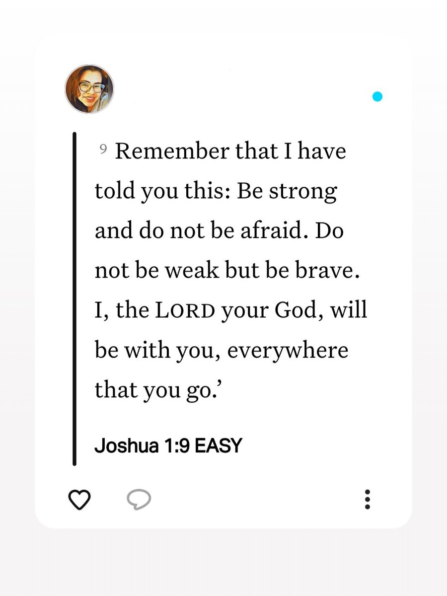 b3irmg's tweet image. Braver and stronger

#joshua1v9 #votd #Bible #BraverAndStronger