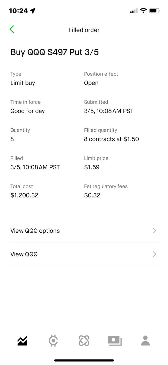 KyngSimba's tweet photo. $QQQ IN N’ OUT SNIPER 🍔 💢
Entered @ 10:08AM
Exited @ 10:09AM

Not bad for 1 MINUTE’s worth of work 😭😭😭

#OptionsTrading #options #OptionsGivesMeOptions #QQQ https://t.co/nsYgSDkUXP