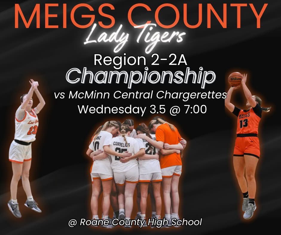 🏆🏆🏆

🏀 MCHS vs Central
📍 Roane County HS (Kingston, TN)
⏰ 7:00 PM

#LADYTIGERS #POSTSZN 🐅🐅