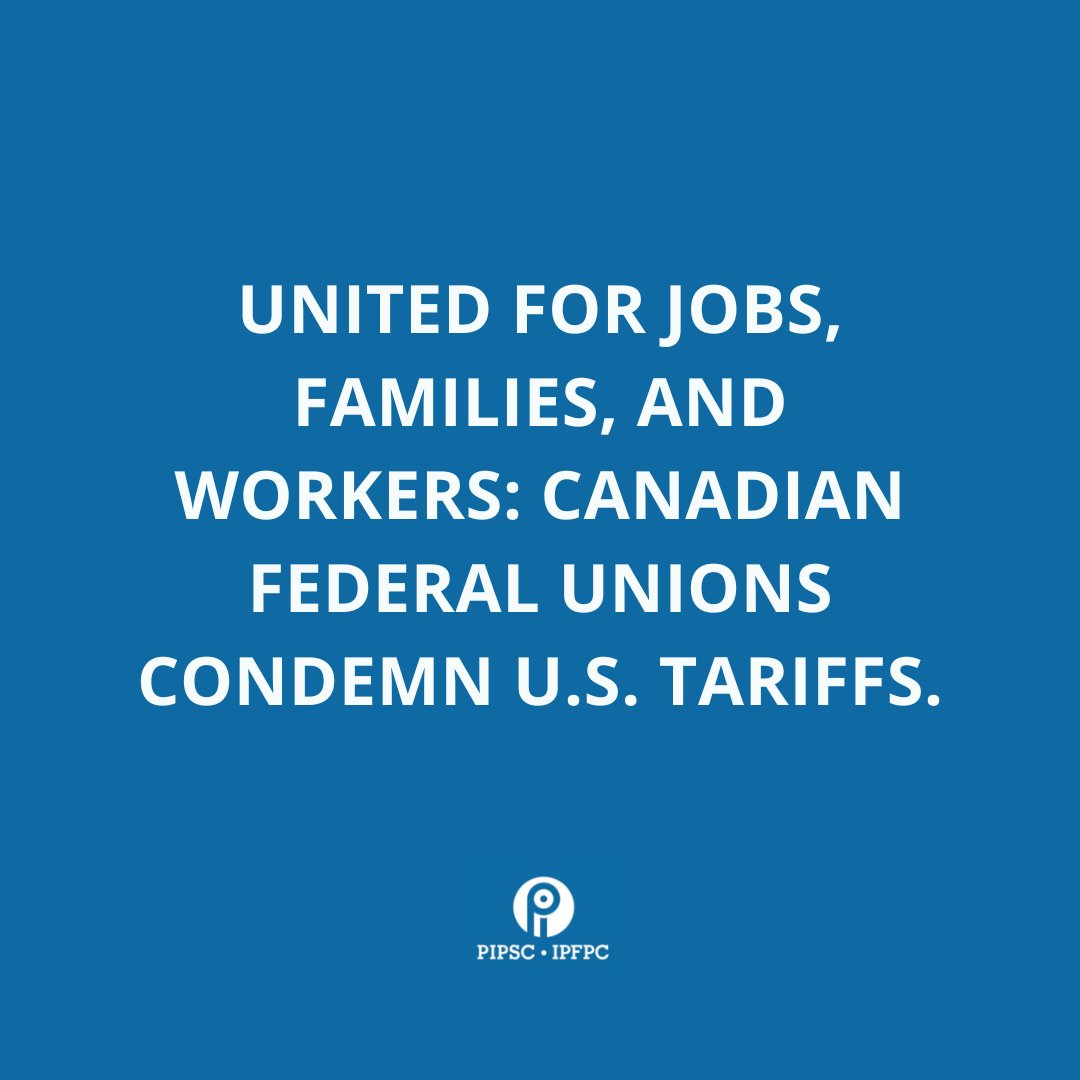 PIPSC , ACFO and CAPE members and all federal public sector workers have a long history of stepping up in times of crisis. This moment is no different. Read our full statement in case you missed it: pipsc.ca/news-issues/an… #UnitedInSolidarity #tariffs