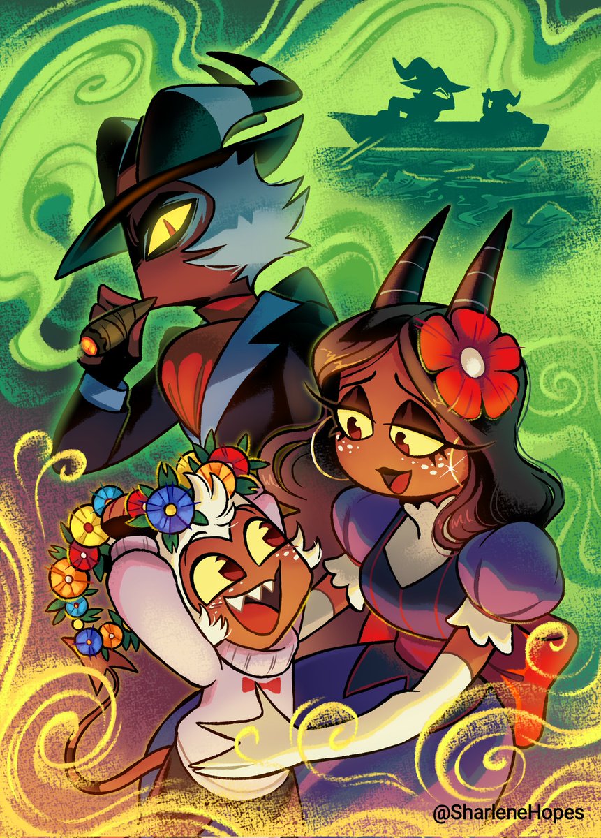 merrtyryjn9rrj's tweet photo. Last year's Helluva Boss art and my first one for this fandom. Crimson Family

#HelluvaBoss #HelluvaBossMoxxie #HelluvaBossCrimson https://t.co/lTibKPkIPV
