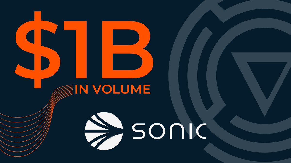 Odos x Sonic = $1B+ Volume!

In just 30 days, Odos has crushed $1 BILLION in volume on <a href="/SonicLabs/">Sonic</a> making it our #1 volume network! 🔥

But wait, there's more...
☑️ 11,584.73 S in fees racked up via the FeeM program
☑️ 495,331 transactions (and counting!)