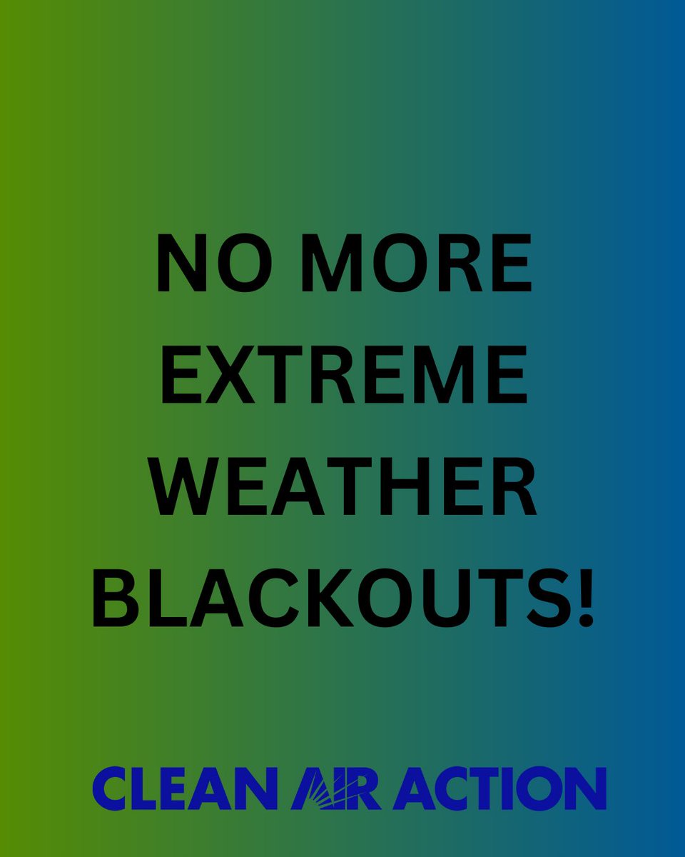 Natural Gas is unreliable. Making up 50% of our grid's power in PA, natural gas issues were responsible for over 70% of our power outages last winter. 🥶👎

Our families can't afford to depend on fossil fuels for electricity ‼️

Let's bring clean jobs to PA! 👷🤑

#CleanAirAction