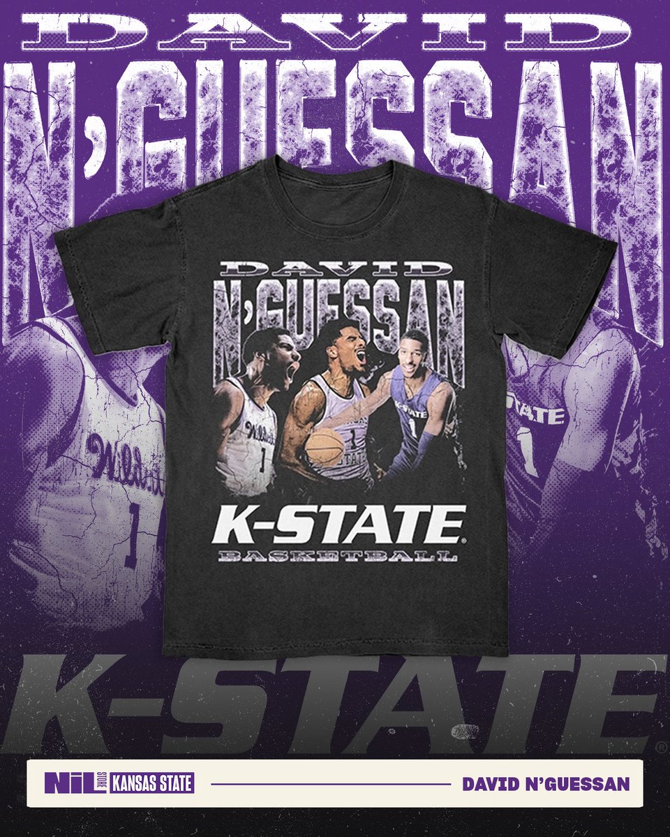 KStateNILStore's tweet image. New drop for @DavidNGuessan1!

Shop and support him with every sale: nil.store/kansas-state/k…