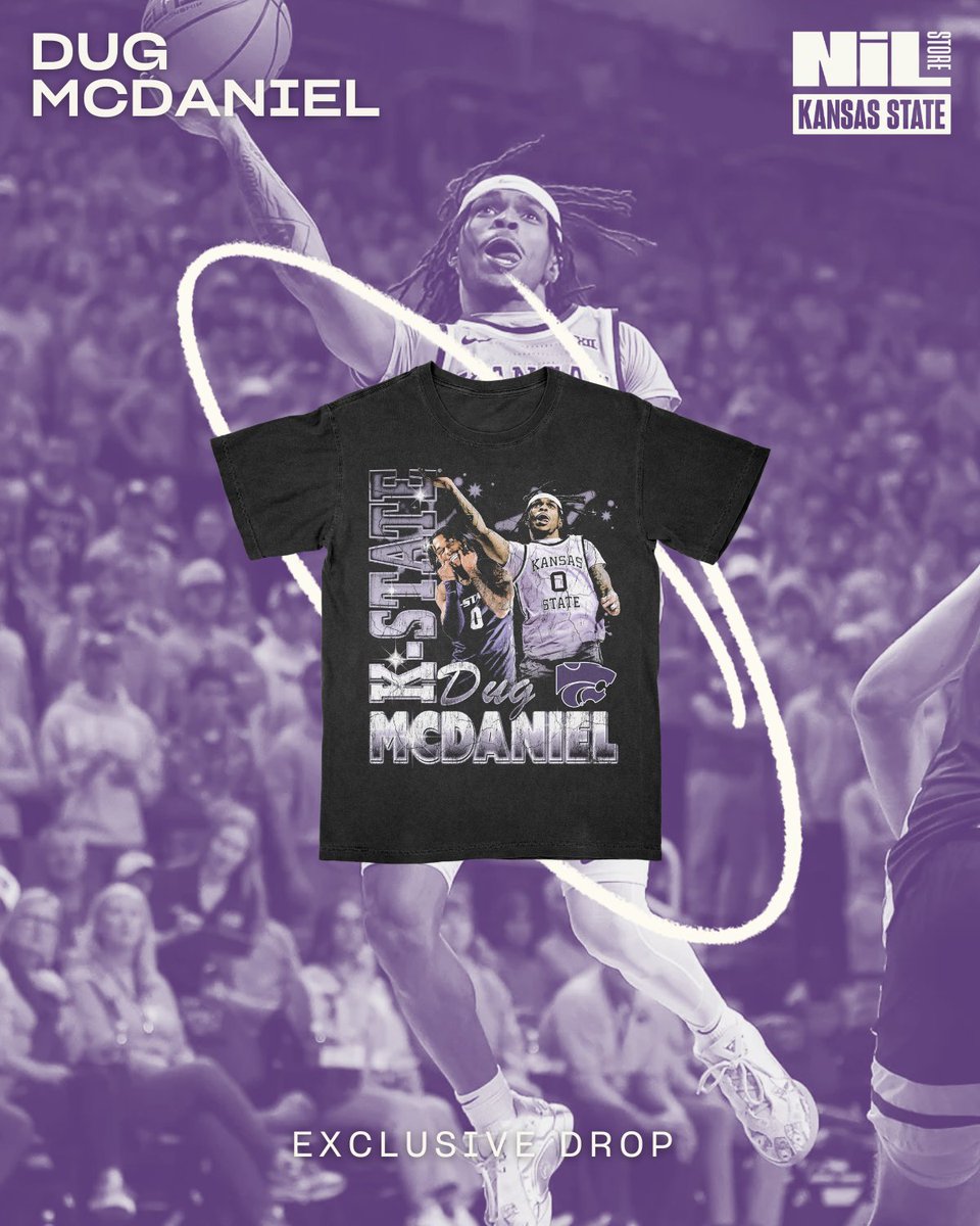 KStateNILStore's tweet image. Dug's collection is available now featuring a new exclusive drop! (@AyooFlyy) 

Shop: nil.store/kansas-state/k…