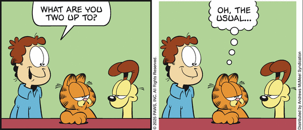 garfield without the third panel tweet media