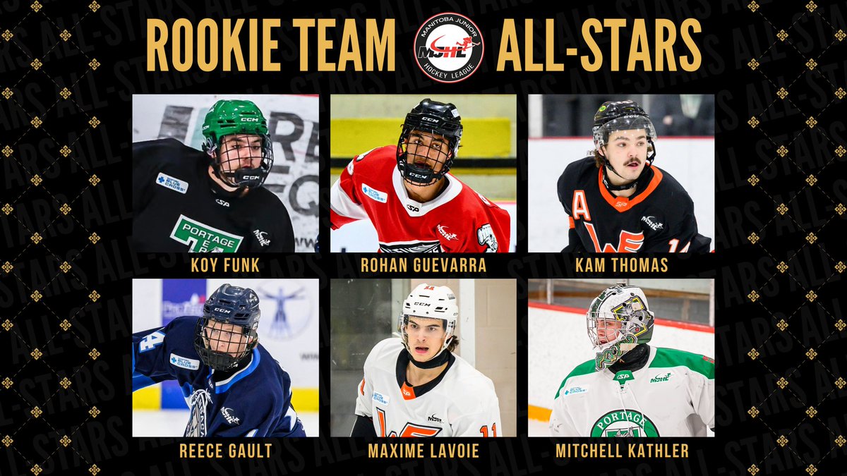 #MJHLNews | Meet your 2024-25 MJHL Rookie Team All-Stars 👋🏼 🌟 

#MJHLHockey 📸 <a href="/Swatter37/">Ryan Sawatzky</a> <a href="/Pederson_Photo/">Todd Pederson</a> <a href="/IceWaveMediaMB/">Ice Wave Media 🥅</a>