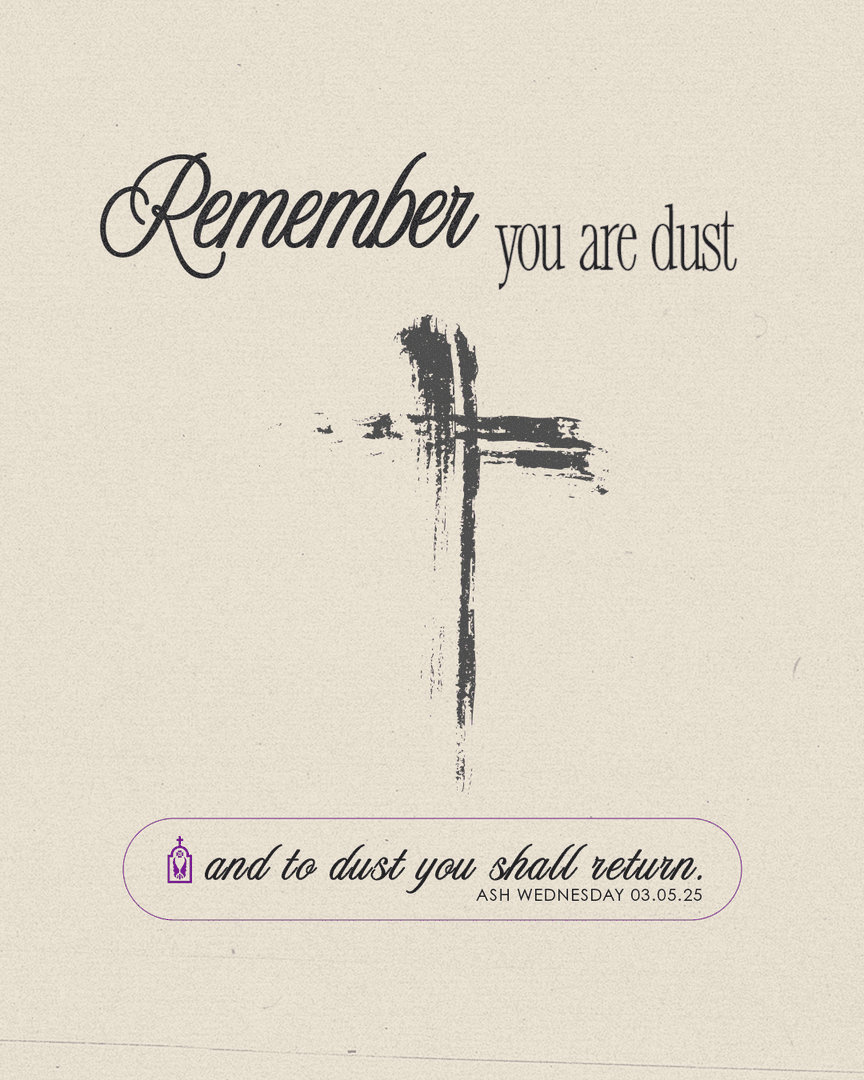📖 These are the words spoken as we receive ashes today. 

Did you know that these are taken from Genesis chapter 3 when God is casting Adam out of the Garden of Eden?