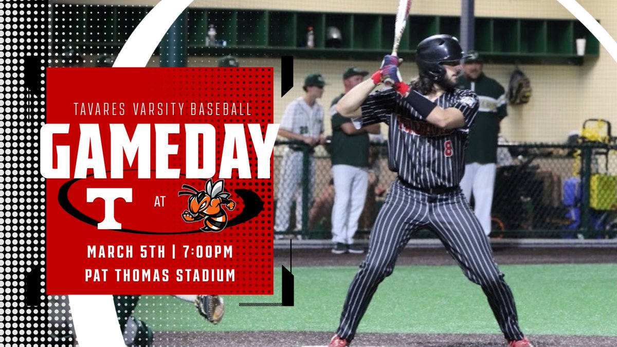 ‼️GAMEDAY‼️

The Dawgs hit the road to take on the Leesburg Yellowjackets tonight at Pat Thomas Stadium! First pitch set for 7:00 PM. 🔴⚪️

🆚: THS @ LHS
⏰: 7:00 PM
📍: Pat Thomas Stadium

#ProveThemWrong #TavaresBaseball