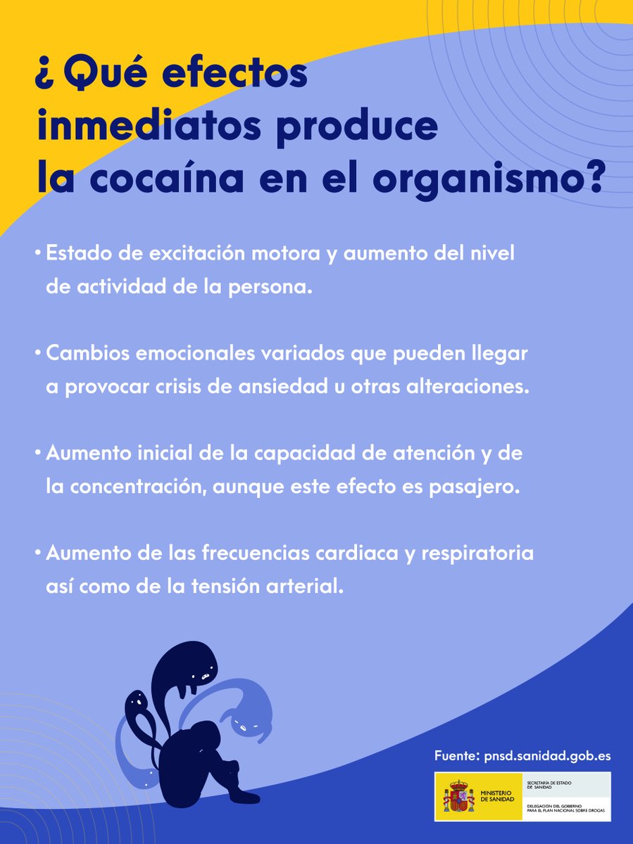 Plan Nacional Sobre Drogas (@pnsdgob) on Twitter photo 🟡#Cocaína
¿Qué efectos inmediatos produce la cocaína en el organismo?
bit.ly/4hs4hb9 | <a href="/PNSDgob/">Plan Nacional Sobre Drogas</a> 🟡#Cocaína
¿Qué efectos inmediatos produce la cocaína en el organismo?
bit.ly/4hs4hb9 | <a href="/PNSDgob/">Plan Nacional Sobre Drogas</a>