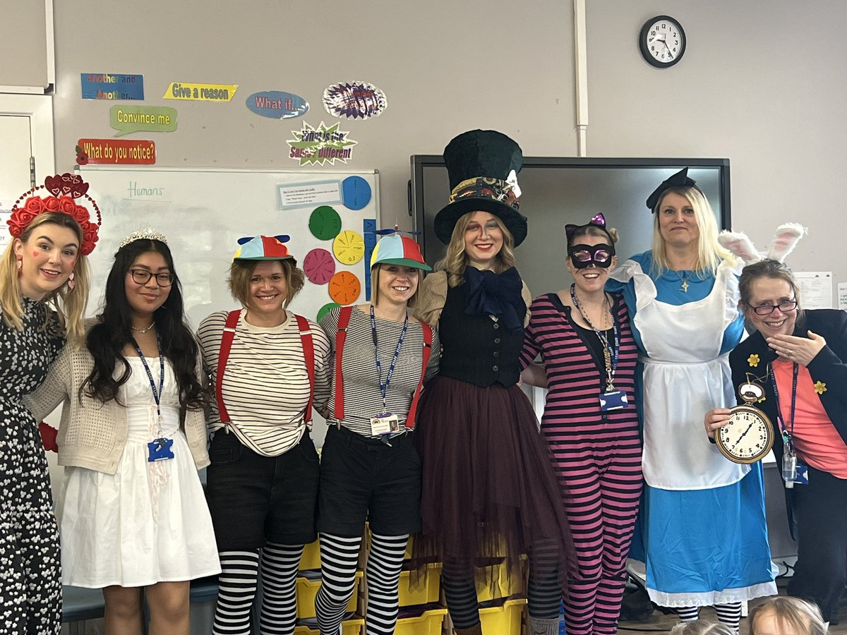 Thorndon staff - Alice in Wonderland. An excellent team effort.