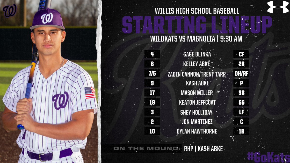 Starting Lineup for Game 1 of the Brenham Tournament

#GoKats