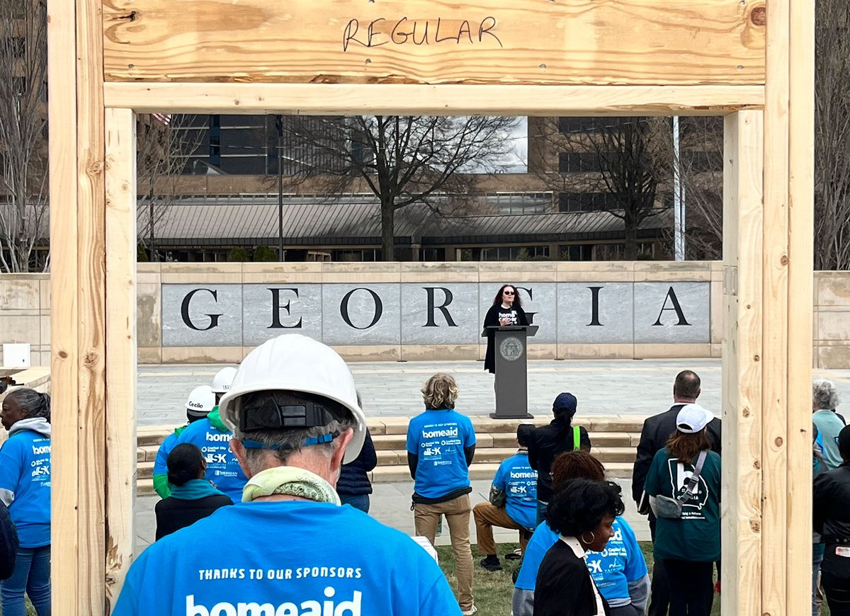 In addition to framing the home, the 100+ participants at Georgia's first Capitol Build Day heard from local affiliate leaders, partners, legislators and a homeowner, all reinforcing the urgent need to increase affordable housing supply, access and resilience in Georgia.