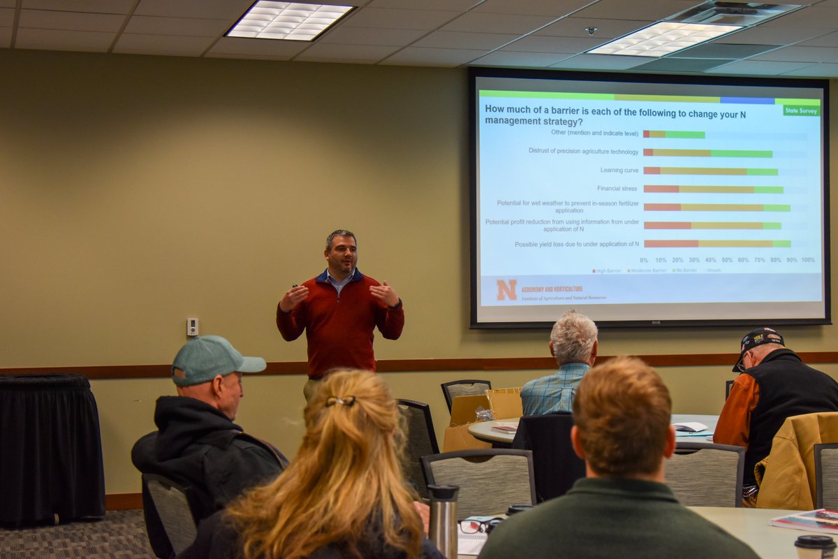 GuilleBalboa's tweet image. Great interactions at the 2025 @OnFarmResearch Results Meetings! Shared a summary of the Precision Nitrogen Management CIG Project (2021-2024)—85+ experiments now in the OFRN books! #NebraskaDigitalAg on-farm-research.unl.edu/research-resul… @unlagrohort @UNLExtension @UNL_IANR @waterforfood