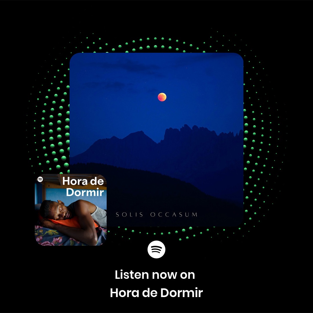 Thanks for featuring Volta Celeste - Solis Occasum
on "Hora de Dormir"💚

Find it here ⬇️
shorturl.at/NPY6l

<a href="/Domy_Castellano/">Domy Castellano</a> 
<a href="/ValleyVRecords/">VVR</a> 
<a href="/spotifyartists/">Spotify for Artists</a> 

#ambient #valleyviewrecords #editorial #spotify #playlist