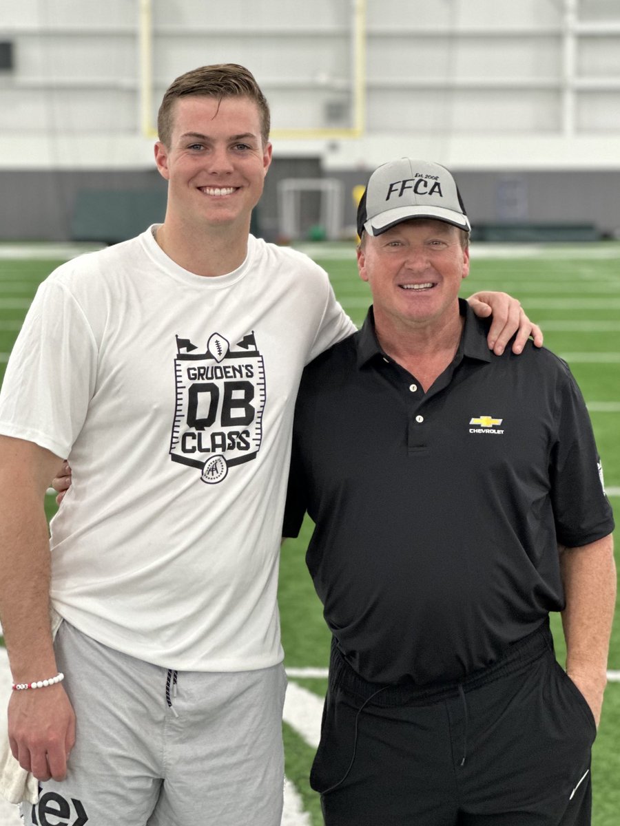 What an incredible experience filming our first ‘Gruden’s QB Class’ of the year with Will Howard.

Can’t wait for you guys to see it! ❤️🏈