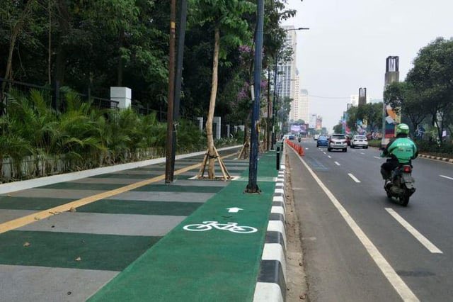 Bike lanes are meaningless if they are just paint on a surface.