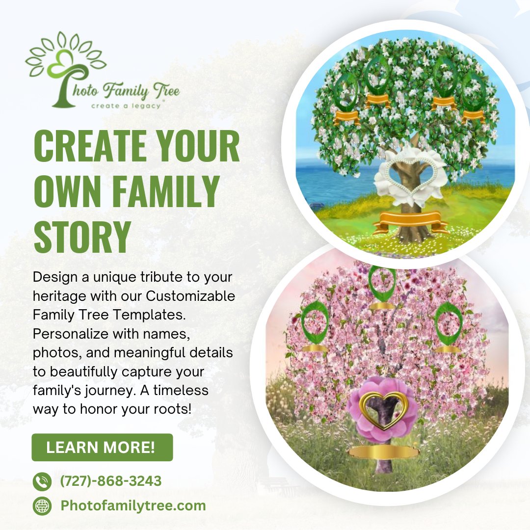 ajboodram's tweet image. Design a unique tribute to your heritage with our Customizable Family Tree Templates. 

📜 Start crafting your legacy today: photofamilytree.myshopify.com/collections/fa…

#FamilyTreeTemplates #CustomFamilyTree #PreserveYourHeritage #GenealogyArt #FamilyLegacy #TimelessConnections