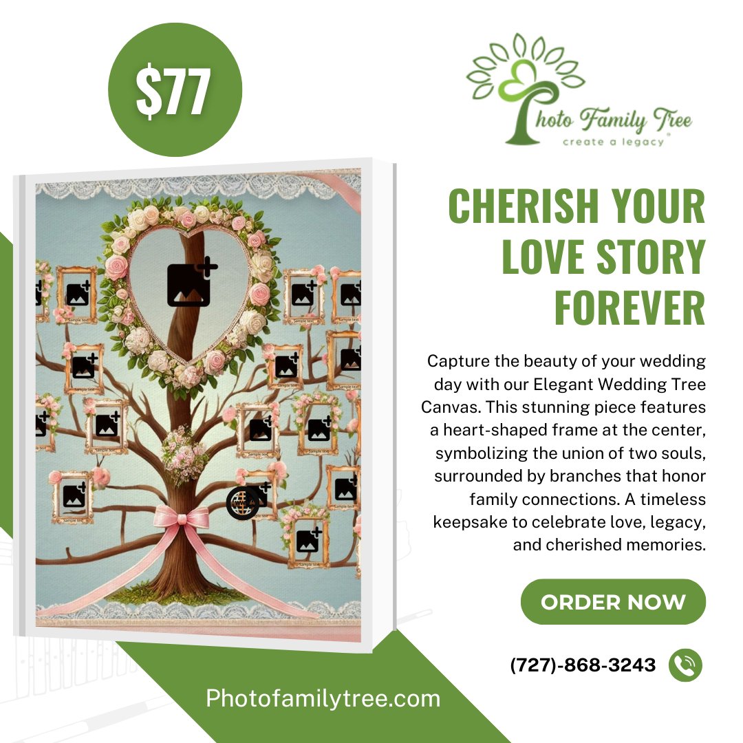 ajboodram's tweet image. Capture the beauty of your wedding day with our Elegant Wedding Tree Canvas. 

Order Now: photofamilytree.com/products/elega…

#WeddingKeepsake #FamilyTreeCanvas #LoveInEveryBranch #CherishedMemories #TimelessLove #WeddingGiftIdeas