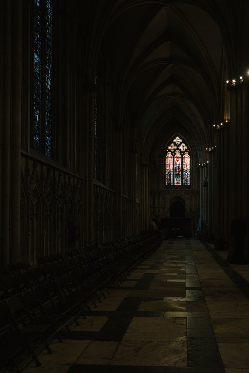 Ash Wednesday draws to a conclusion with a Solemn Eucharist, presided over by the Rt Revd Dr Flora Winfield.

The building was illuminated by the setting sun, as the walls reflected the last rays of light &amp; sound of Allegri's 'Miserere mei, Deus', performed by <a href="/YorkMinChoir/">York Minster Choir</a>.