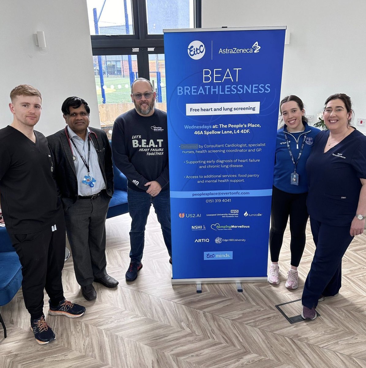 Pumping Marvellous Foundation (@pumpinghearts) on Twitter photo We are proud to have made significant contributions to the planning and execution of the #BEAT Breathlessness Hub at Everton - @EitC - in the Community, alongside other partners: @Astrazeneca, @US2_ai, <a href="/LumiraDx/">LumiraDx</a>, <a href="/nhsUHLG/">NHS University Hospitals of Liverpool Group</a>, <a href="/edgehill/">Edge Hill University</a>, and <a href="/LiverpoolCCS/">Liverpool Centre for Cardiovascular Science</a> #BEATHF #HeartFailure We are proud to have made significant contributions to the planning and execution of the #BEAT Breathlessness Hub at Everton - @EitC - in the Community, alongside other partners: @Astrazeneca, @US2_ai, <a href="/LumiraDx/">LumiraDx</a>, <a href="/nhsUHLG/">NHS University Hospitals of Liverpool Group</a>, <a href="/edgehill/">Edge Hill University</a>, and <a href="/LiverpoolCCS/">Liverpool Centre for Cardiovascular Science</a> #BEATHF #HeartFailure