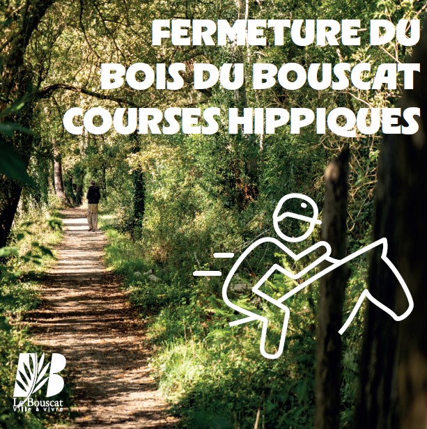 Ville du Bouscat (@villedubouscat) on Twitter photo 🐎Courses hippiques le 08/03 à l'#hippodromedubouscat
Fermeture du Bois du Bouscat et du Chemin des courses afin d'assurer la sécurité de tous.
>En dehors de ces périodes, il est important de respecter le tracé du parcours et de suivre la signalétique dédiée
#lebouscat #securite 🐎Courses hippiques le 08/03 à l'#hippodromedubouscat
Fermeture du Bois du Bouscat et du Chemin des courses afin d'assurer la sécurité de tous.
>En dehors de ces périodes, il est important de respecter le tracé du parcours et de suivre la signalétique dédiée
#lebouscat #securite