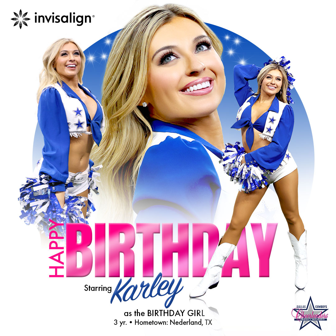 DCCheerleaders's tweet image. Cue the confetti 💖 Happy Birthday, Karley!

@Invisalign | #WinningSmiles