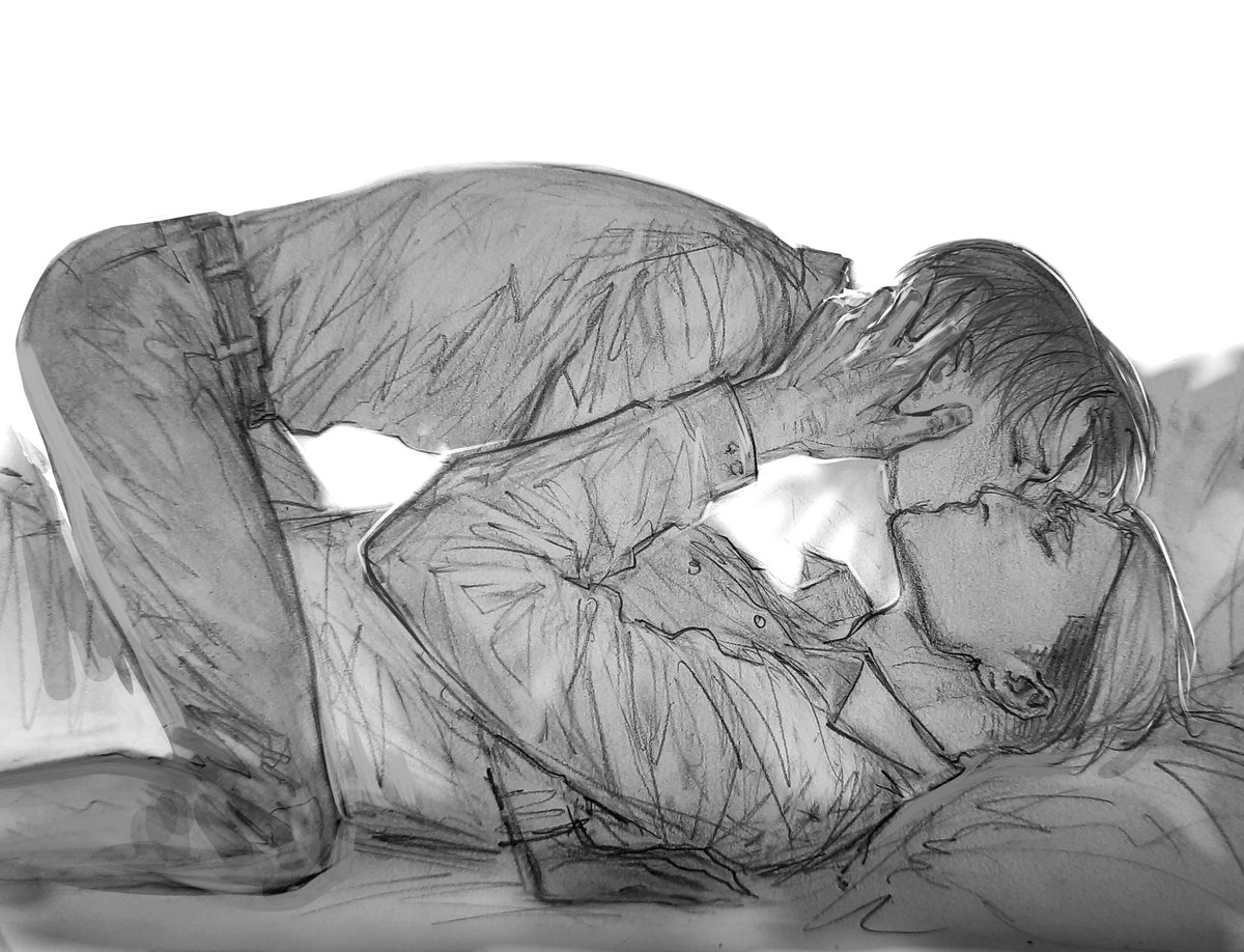 💛
#eruri #aot #leviackerman #erwinsmith #SNK #kiss #drawing  #bl #進撃の腐人 #エルリ
 #エルヴィン #リヴァイ #進撃の巨人