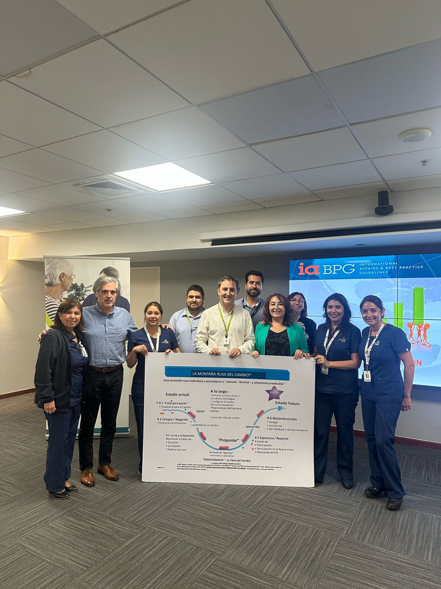 El Equipo de Gerencia de Hospital Mutual de Seguridad asume el compromiso Champions BPSO. Fomentar una cultura de innovación y mejora continua, alentando a todos en el aporte nuevas ideas y soluciones creativas. Juntos llegaremos mas  lejos por los trabajadores de Chile💚