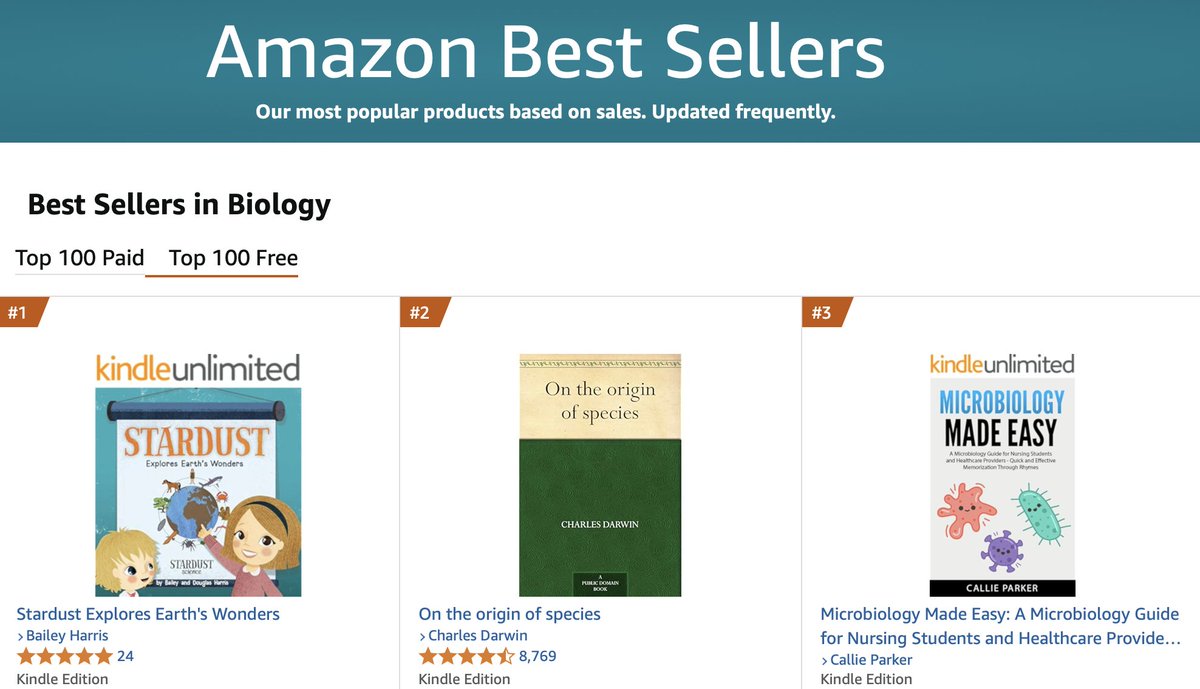 Our <a href="/StardustScience/">Stardust Science</a> book, Stardust Explores Earth's Wonders, is in good company! You can download a free copy of the eBook this week here: a.co/d/4MuXea2