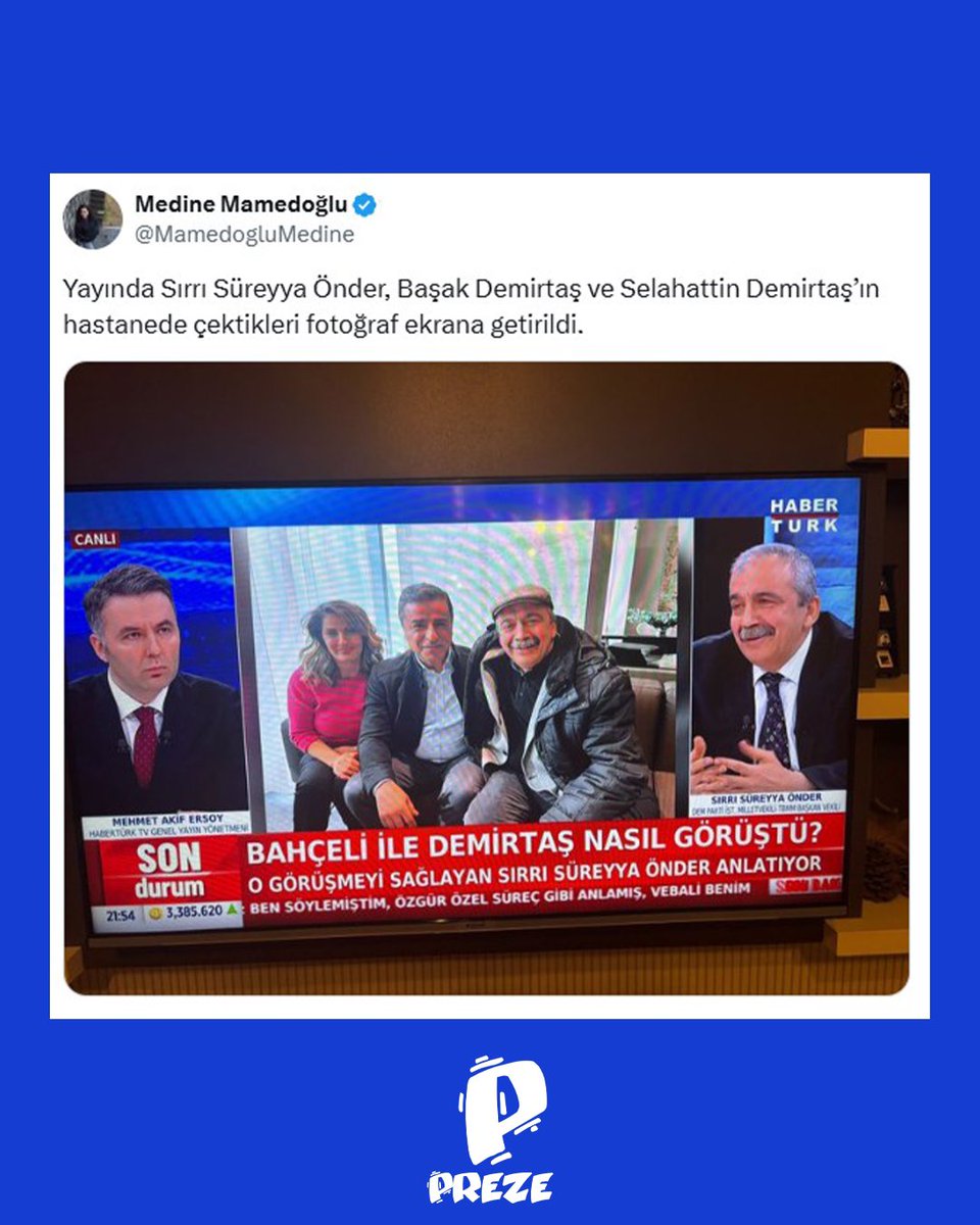 📌Araştırmacı gazeteci Medine Mamedoğlu “Barış Süreci”ne ilişkin çok önemli bilgilere ulaştı ve bu bilgileri X hesabından paylaştı.

<a href="/MamedogluMedine/">Medine Mamedoğlu</a> 

#medinemamedoğlu #preze #medya #kurdistan #amed #van #abdullahöcalan #selahattindemirtaş #barışsüreci
