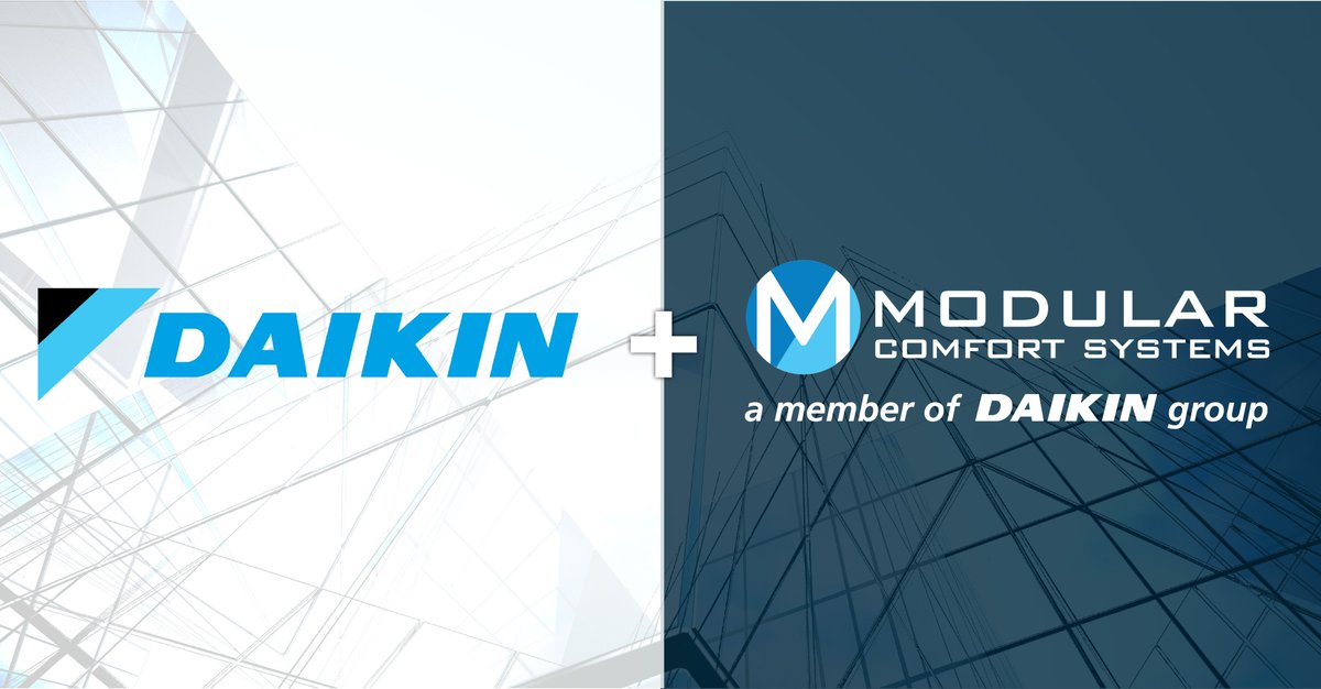 Welcome to the Daikin Group, Modular Comfort Systems. 

Read about how pairing MCS’ HVAC design and services expertise with Daikin’s world-renowned technology and solutions will help customers in upstate New York: daikinapplied.com/news/news/daik…