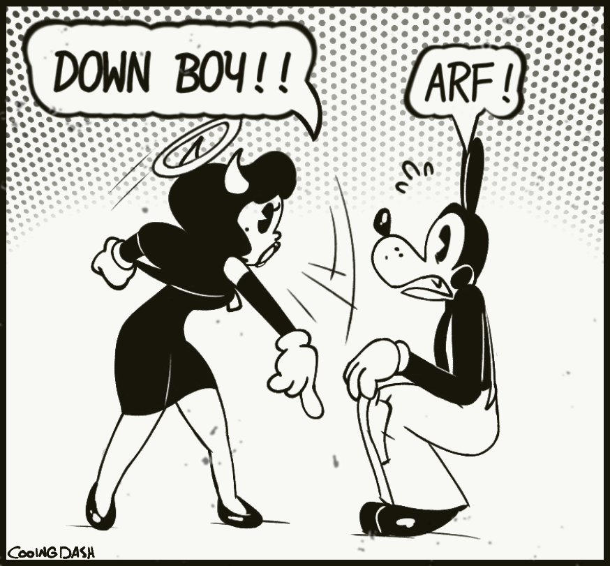 She has two of those to deal with 
#Bendy #Aliceangel #boristhewold