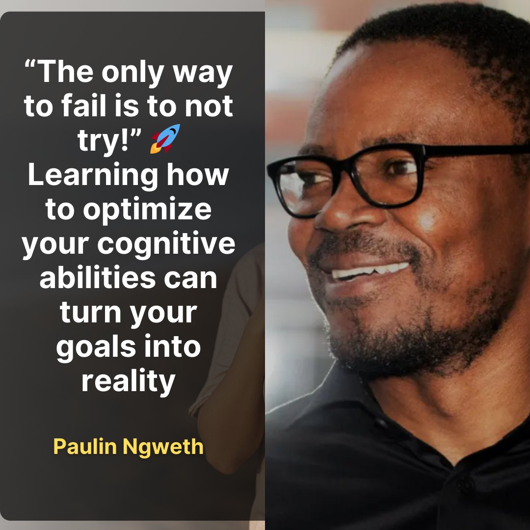 paulinblaise's tweet image. ''THE ONLY WAY TO FAIL IS NOT TO TRY !''
#fail #tryit #TrySomethingNew #learning #Optimize #CognitiveChallenge #ability #goals #reality