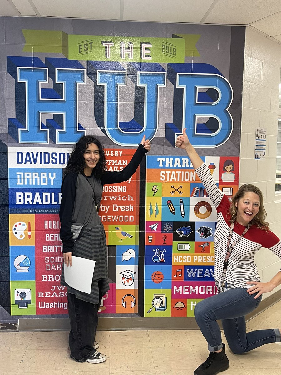 Congratulations to our March Hub Hero Rose! Rose is a resilient learner and inspires us everyday in and out of the class. Keep rocking out Rose! @hcsd_ilc