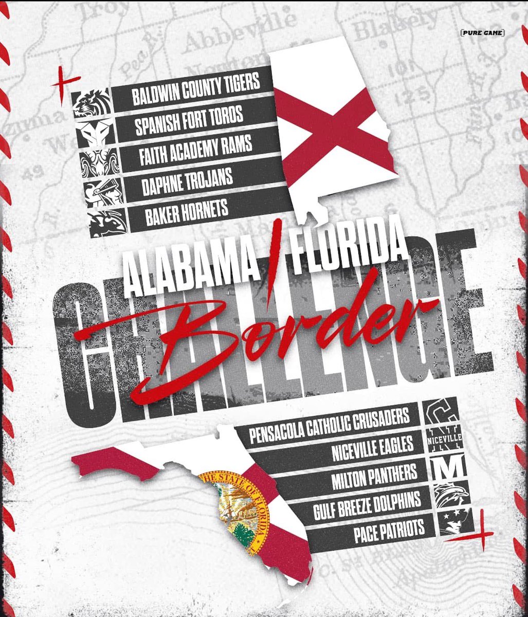 Very excited to participate in this weeks Alabama/Florida Border challenge. Some really good teams from each state getting after it! #FaithStrong