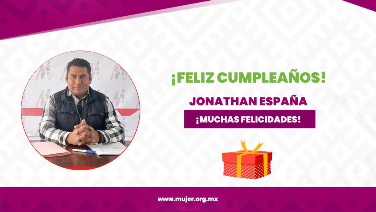 Felicitamos a nuestro gran amigo Jonathan España por el motivo de su cumpleaños. Nuestros mejores deseos en este día especial. #PartidoMujerOaxaca #AzucenaHernandez #SomosMujer #Oaxaca