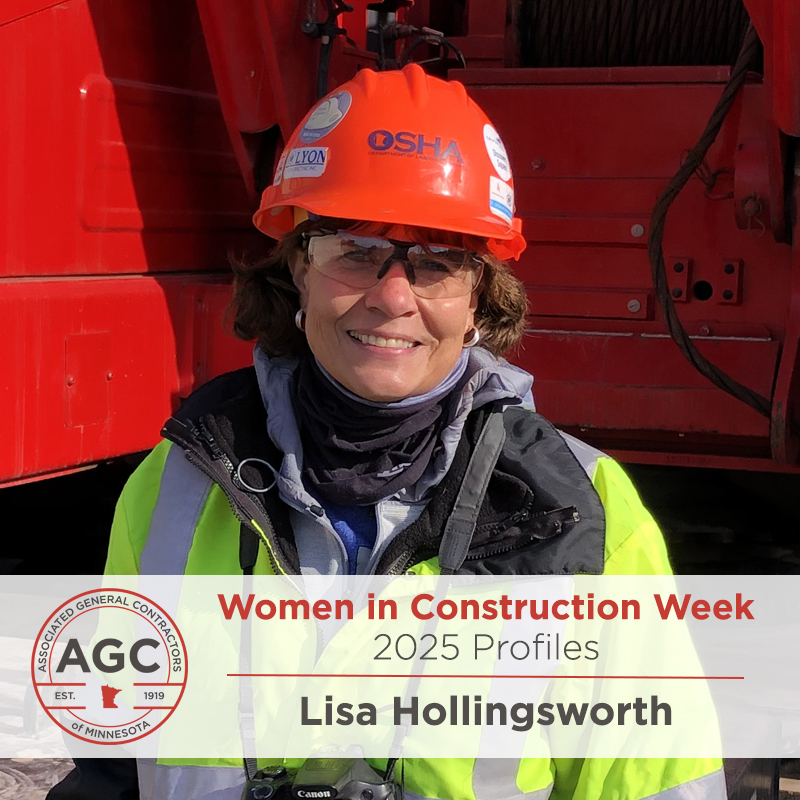 Along with contractors and the trades, state agencies are a huge part of the industry. Read about the work that Lisa Hollingsworth does with MNOSHA to ensure jobsite safety and build relationships: bit.ly/3DeH6Ch

#WICWeek #WICWeek25 #womeninconstructionweek2025