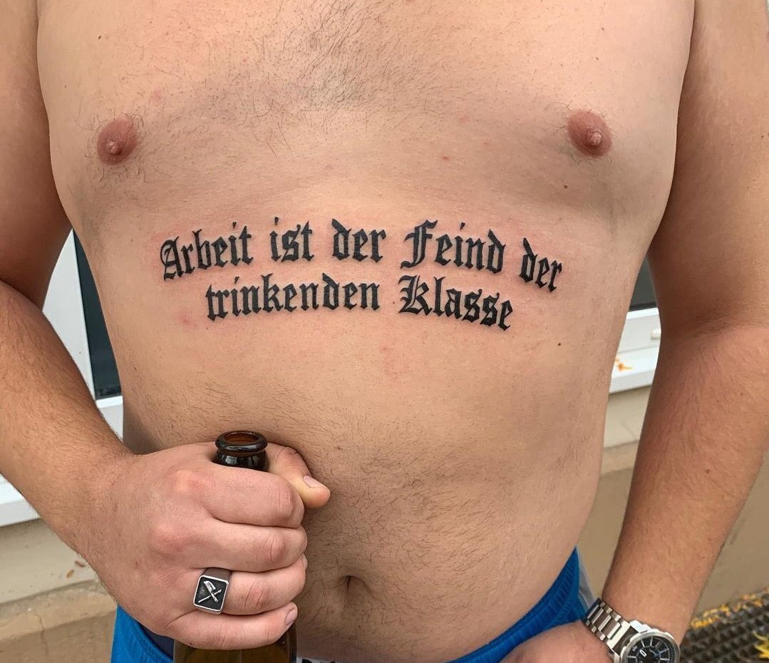 wenn der tweet 15k macht, lass ich mir das tättowieren