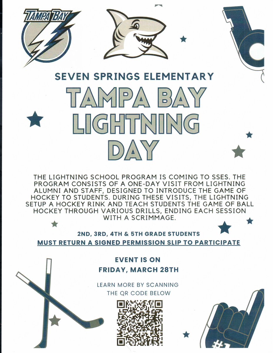 Permission slip coming home today.