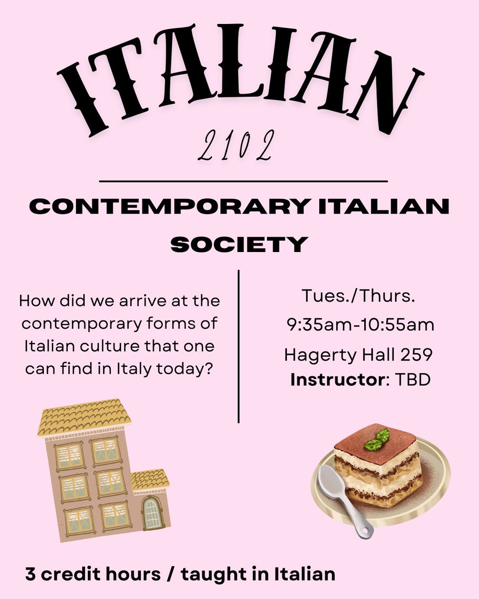 AUTUMN '25 COURSE OFFERING:
Italian 2102: Contemporary Italian Society

For more information, please visit the link below:
frit.osu.edu/autumn-2025-co…