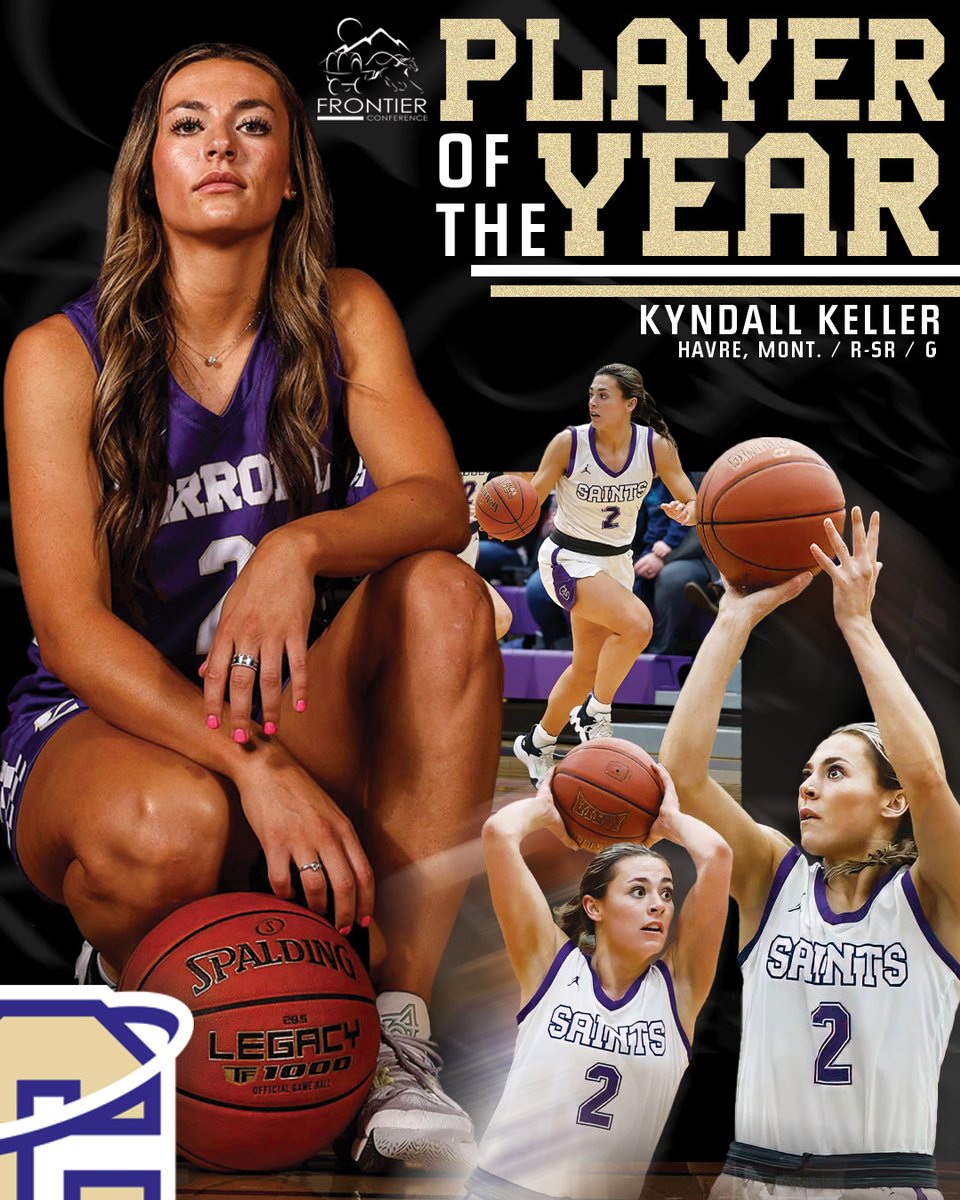 Carroll Athletics (@ccsaints) on Twitter photo ๐๐ต๐ช๐๐ฎ๐ป ๐ธ๐ฏ ๐ฝ๐ฑ๐ฎ ๐จ๐ฎ๐ช๐ป
Presenting your 2024-25 Frontier Conference Player of the Year... Kyndall Keller!
Conference Stats:
๐ฅ 16.1 ppg
๐ฅ 3.6 rpg
๐ฅ 43.0 FG%
๐ฅ 40.3 3PT%
#MarchOn | <a href="/CCSaintsWBB/">Carroll College Women's Basketball</a> ๐๐ต๐ช๐๐ฎ๐ป ๐ธ๐ฏ ๐ฝ๐ฑ๐ฎ ๐จ๐ฎ๐ช๐ป
Presenting your 2024-25 Frontier Conference Player of the Year... Kyndall Keller!
Conference Stats:
๐ฅ 16.1 ppg
๐ฅ 3.6 rpg
๐ฅ 43.0 FG%
๐ฅ 40.3 3PT%
#MarchOn | <a href="/CCSaintsWBB/">Carroll College Women's Basketball</a>