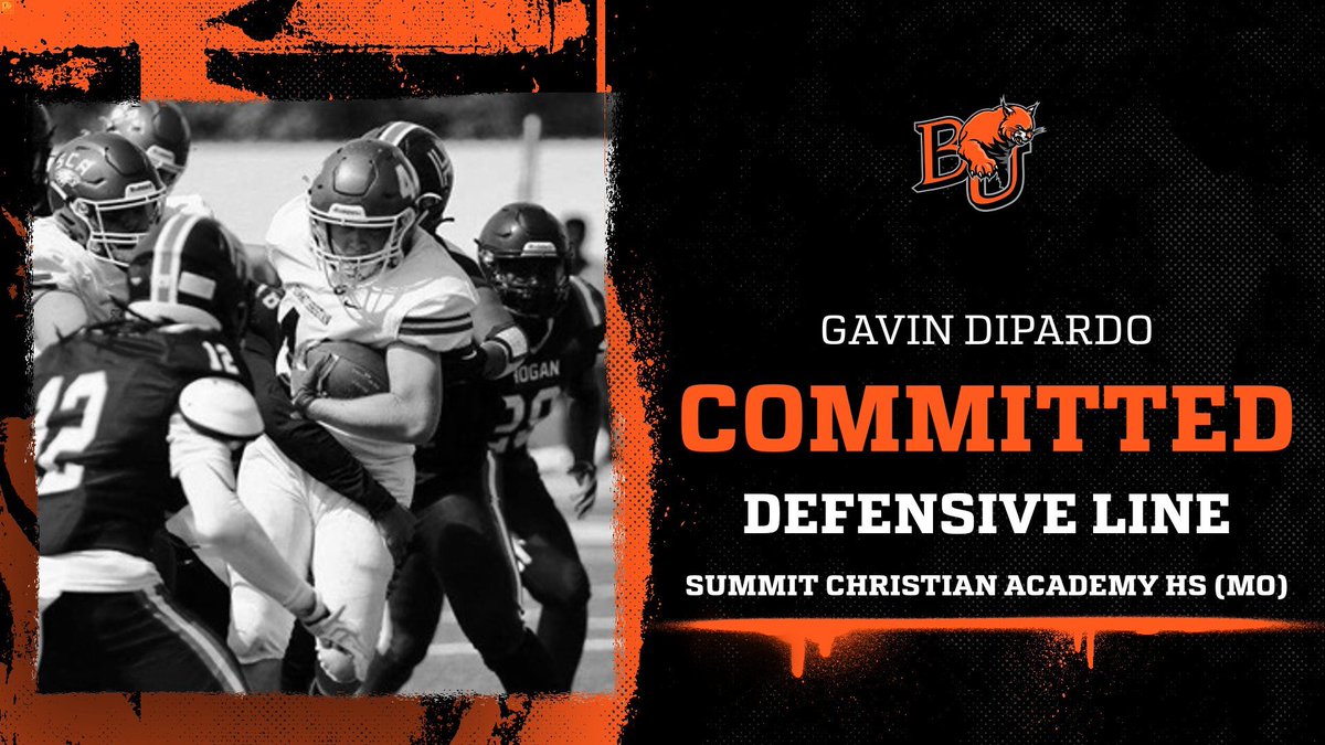 Gavin DiPardo (@gavindipardo) on Twitter photo Extremely blessed to announce that I am committing to play football at <a href="/BakerU_Football/">Baker University Football</a>. All glory to God for this great accomplishment. And endless thanks to all of my family and friends that helped me throughout this process and for the unwavering support. 🟠⚫️ <a href="/CoachMRegalado/">Miguel Regalado</a> Extremely blessed to announce that I am committing to play football at <a href="/BakerU_Football/">Baker University Football</a>. All glory to God for this great accomplishment. And endless thanks to all of my family and friends that helped me throughout this process and for the unwavering support. 🟠⚫️ <a href="/CoachMRegalado/">Miguel Regalado</a>