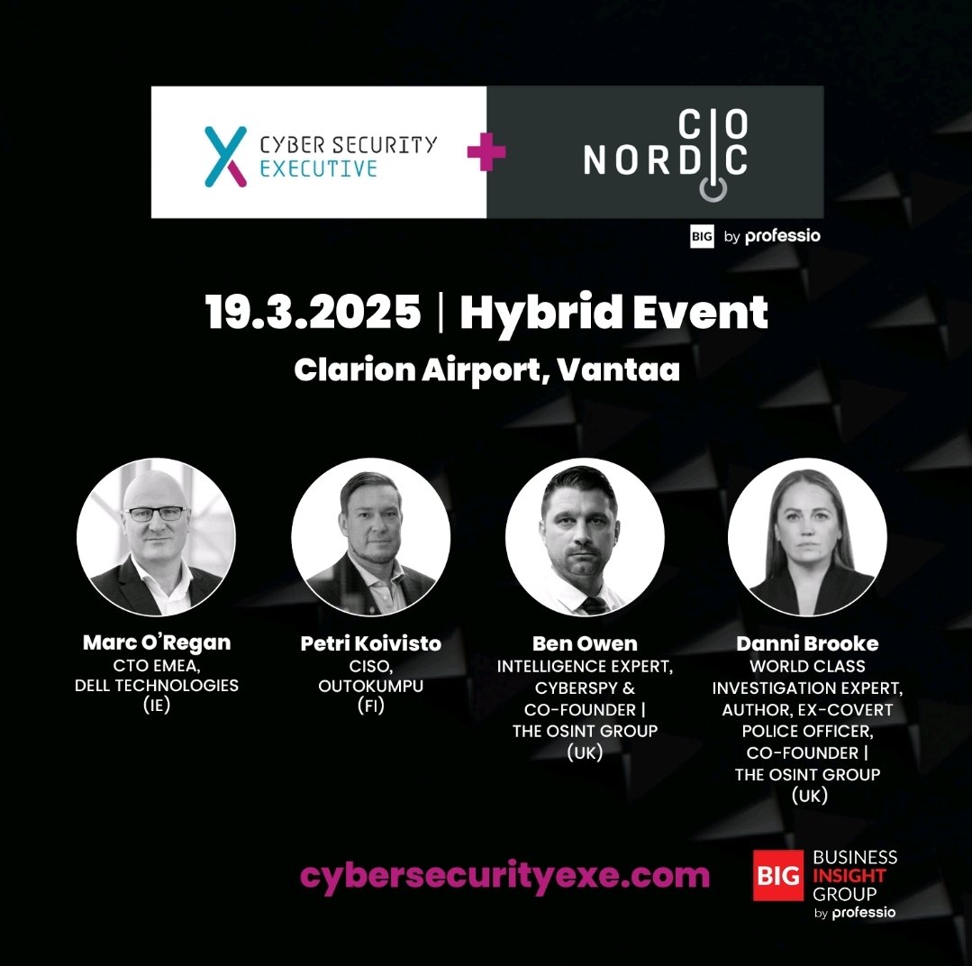 Ben Owen (@benowen42) on Twitter photo Excited to be speaking at this event in just a few weeks in the stunning city of #Helsinki, #Finland! 🇫🇮
<a href="/DanniGBrooke/">Danni Brooke</a> & I will be diving into the world of personal digital footprints, showing just how easy it is for malicious actors to uncover sensitive data.
#DigitalSpies Excited to be speaking at this event in just a few weeks in the stunning city of #Helsinki, #Finland! 🇫🇮
<a href="/DanniGBrooke/">Danni Brooke</a> & I will be diving into the world of personal digital footprints, showing just how easy it is for malicious actors to uncover sensitive data.
#DigitalSpies