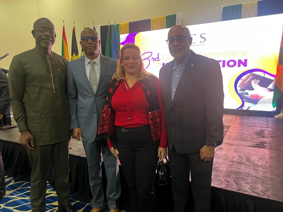 Venezuela presente en el 3erd Consejo Ministerial de Inmigración de la Organización de Estados del Caribe Oriental. <a href="/rlicausi/">Raúl LiCausi</a> <a href="/yvangil/">Yvan Gil</a> <a href="/ALBATCP/">ALBA</a> #DiplomaciaBolivarianaDePaz