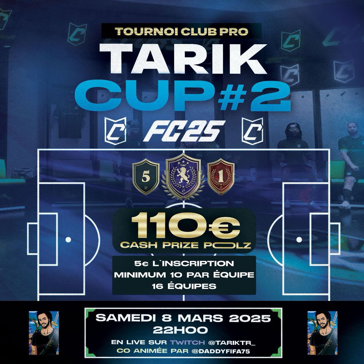 Je vous fait la promotion du tournoi du frero <a href="/TarikTr_/">EARN DAILY | ETH ARBITRAGE BOT</a> 

🏆 | TarikCup#2  

🗓️Samedi 8 Mars
🕙22h00 
🎮Tournoi Club Pro 
💰110€ Cash Prize
✅5€ l’inscription
👥10 joueurs minimum par club !

Pour s’enregistrer
       ⬇️⬇️⬇️
📲 <a href="/TarikTr_/">EARN DAILY | ETH ARBITRAGE BOT</a>