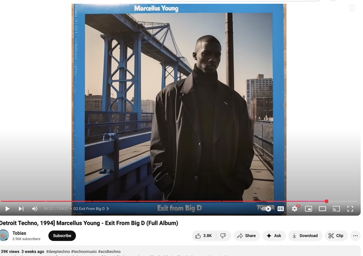 A German YouTuber is making fake AI photos of “unreleased” 90s Detroit techno records that are actually his own middling songs. It’s the era of A.I. Jolson