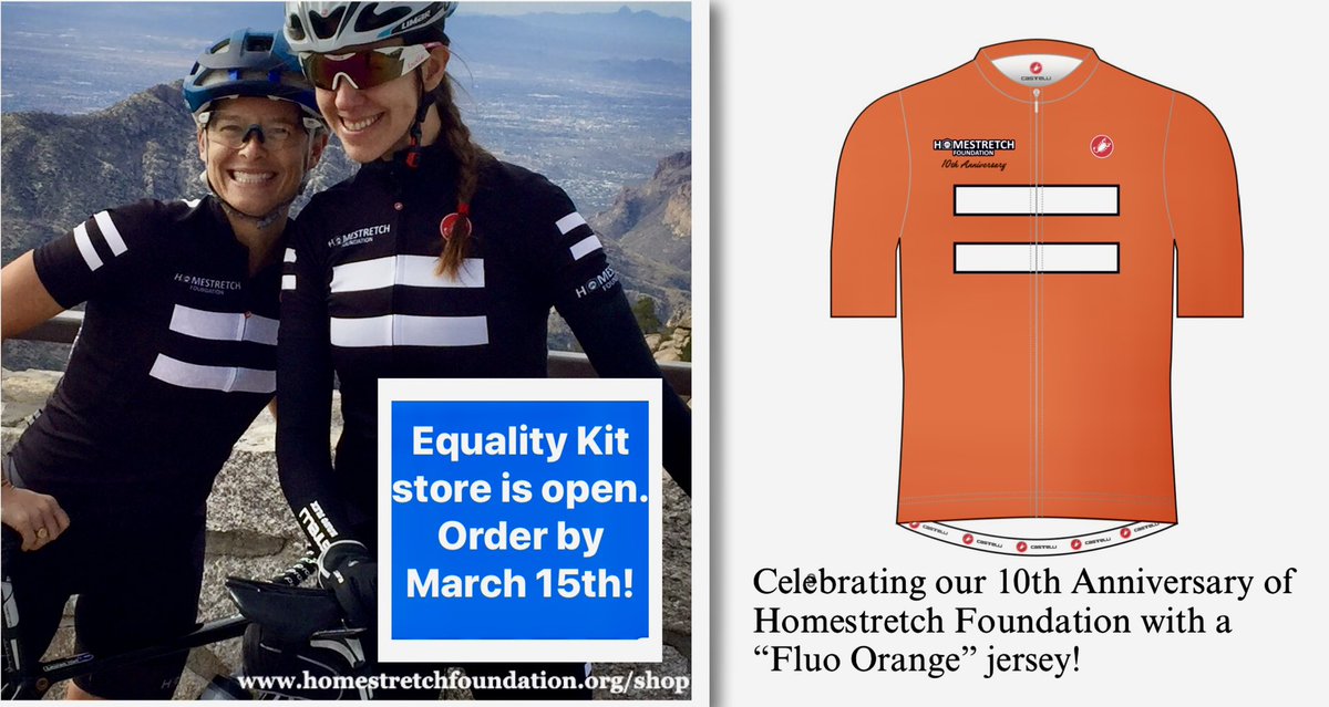 HomestretchFdn (@homestretchfdn) on Twitter photo It's here, it's here! 💥 Our annual <a href="/HomestretchFdn/">HomestretchFdn</a> #EqualityKit sale! March 1 -15th ONLY! New for 2025: Our 10th Anniversary celebration jersey in Fluo Orange. The original black & white options still available, too. All proceeds go to HSF.
Order link: homestretchfoundation.org/shop It's here, it's here! 💥 Our annual <a href="/HomestretchFdn/">HomestretchFdn</a> #EqualityKit sale! March 1 -15th ONLY! New for 2025: Our 10th Anniversary celebration jersey in Fluo Orange. The original black & white options still available, too. All proceeds go to HSF.
Order link: homestretchfoundation.org/shop