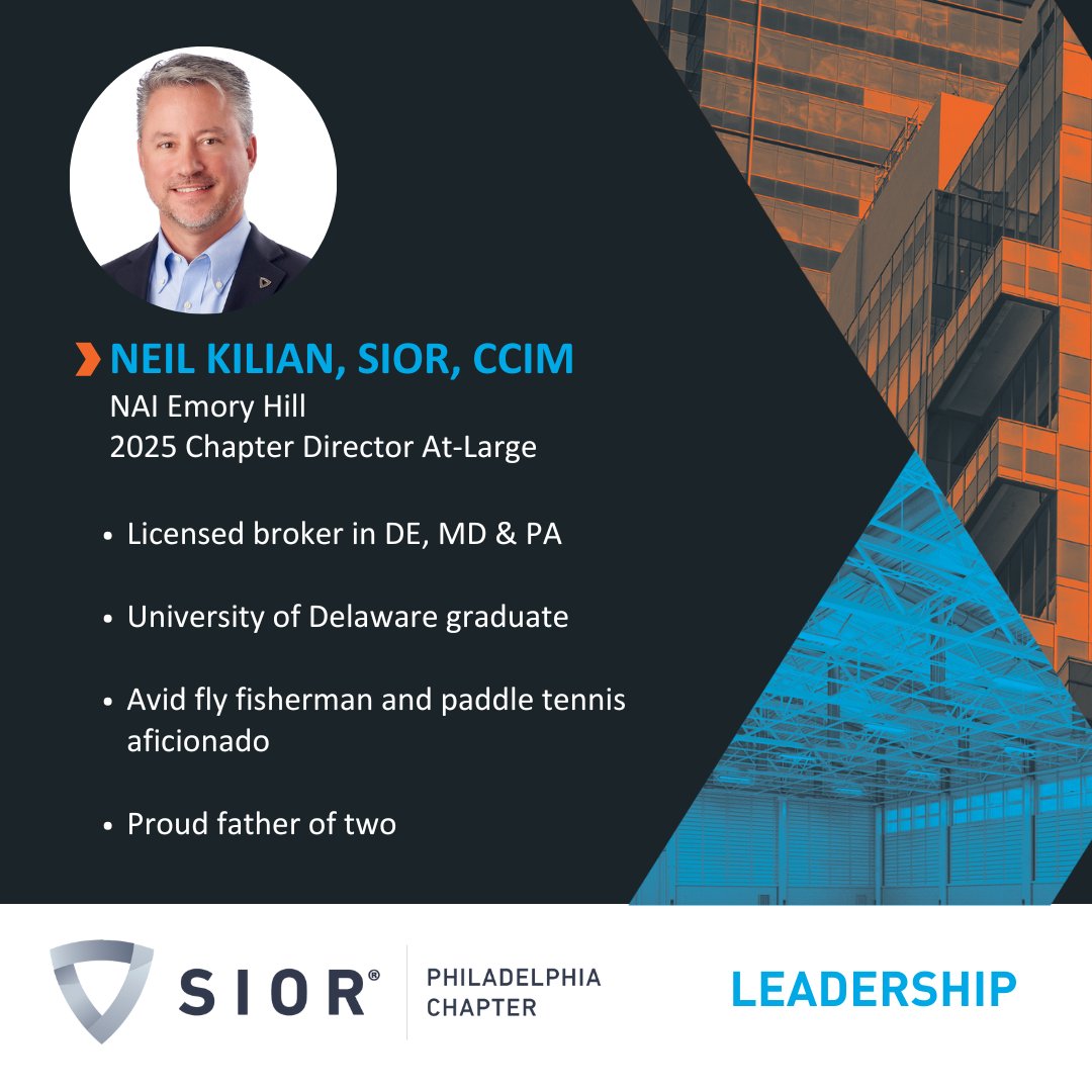 SIOR Philadelphia Chapter (@siorphila) on Twitter photo Get to know our #SIOR Philadelphia Chapter #leadership. This week, meet our director at-large Neil Kilian, SIOR, CCIM of <a href="/EmoryHill/">Emory Hill</a>. Get to know our #SIOR Philadelphia Chapter #leadership. This week, meet our director at-large Neil Kilian, SIOR, CCIM of <a href="/EmoryHill/">Emory Hill</a>.