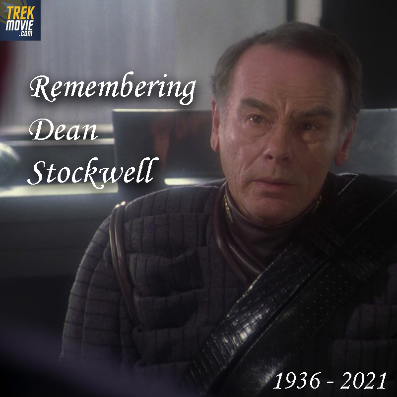 TrekMovie's tweet photo. On his birthday, remembering Dean Stockwell, Colonel Grat in the #StarTrekEnterprise episode "Detained"—which reunited him with his #QuantumLeap co-star Scott Bakula. https://t.co/46VNeoC0Dd